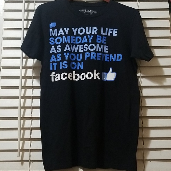 Other - MEN'S FACEBOOK GRAPHIC T SHIRT 100% COTTON SZ MED